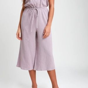 Lavendar Strapless Jumpsuit